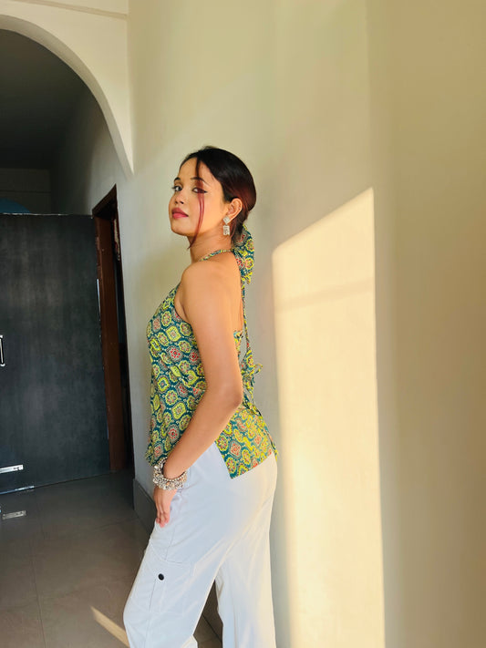 Mehfil Halter Top