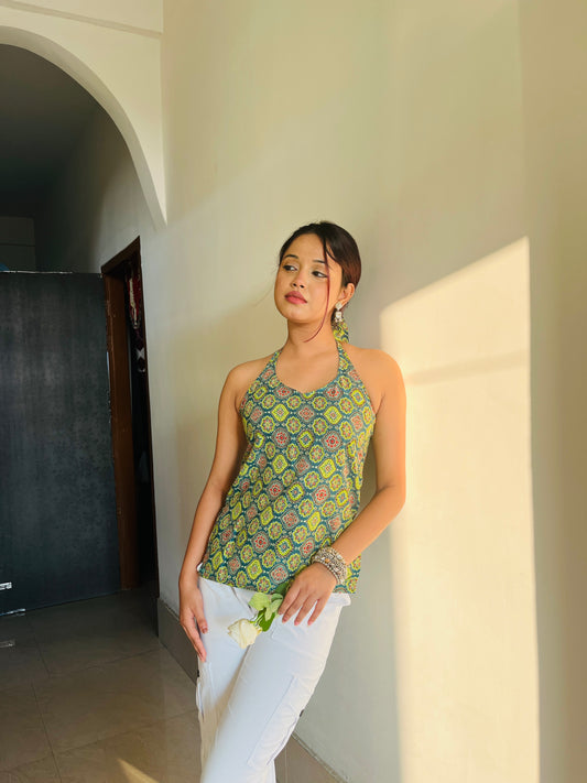 Mehfil Halter Top